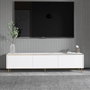 Hanah Home Soporte de TV Imaj - Marble, White